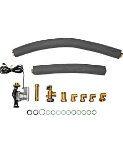 Bosch storage tank connection group 8718588480 with storage tank charging pump, storage tank positioned on the right