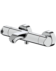 Bravat Milano Bath Filler and Shower Thermostat 3518162 Surface Mounted, Chrome