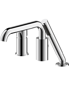 Mitigeur de baignoire Bravat Chicago à trois trous, montage sur applique, 3555482, chromé