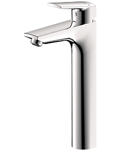Bravat Valencia basin mixer tap 3519212 with high spout, tall, with click-drain, chrome