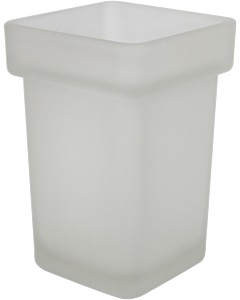 Bravat New York toilet brush glass 127451 frosted