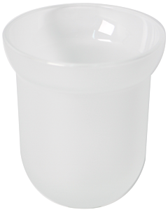 Bravat Ersatz Tropfschale 119201 für WC-Garnitur, Glas satiniert