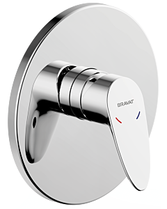 Ensemble de robinetterie de douche encastrée Bravat Palma 3516062, mitigeur monocommande, chromé