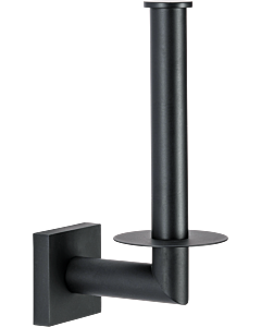 Bravat Quaruna toilet paper roll holder 754299 matte black, adhesive/screw mounting
