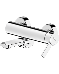 Bravat Chicago Bath Filler and Shower Mixer 3555032 Surface Mounted, Chrome