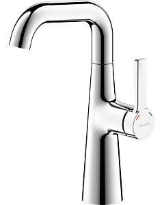 Mitigeur de lavabo Bravat Chicago 3555192, bec pivotant, hauteur moyenne, bonde clic, chromé