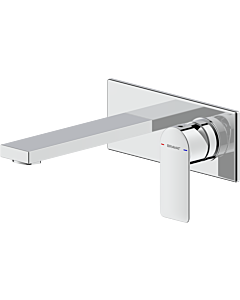 Robinet mitigeur de lavabo mural Bravat Milano 3564462, chromé