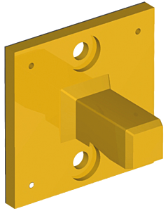 Adaptateur mural Bravat Quaruna 122702, entraxe de perçage 28 mm