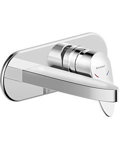 Bravat Palma wall-mounted washbasin mixer tap 3516462 complete set, chrome