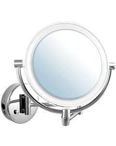 Bravat Sitia cosmetic mirror 417510 chrome, LED lighting, battery