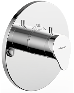 Bravat Palma Fertigset Brausethermostat 3516082 Unterputz, Thermostat, chrom