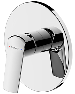 Ensemble de robinetterie de douche encastrée Bravat Valencia 3519062, mitigeur monocommande, chromé
