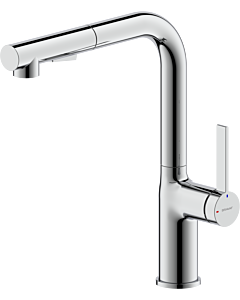 Bravat Torino Küchenarmatur 3521372 mit Auszugsbrause, chrom