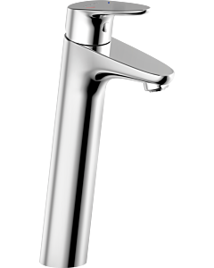 Bravat Palma basin mixer tap 3516212 with high spout, tall, with click-drain, chrome
