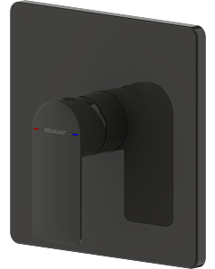Bravat Milano complete set for shower fitting 3564069 concealed, single-lever mixer, matte black