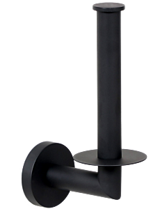 Porte-rouleau de papier toilette Bravat Varuna 779299 noir mat, fixation adhésive/à vis