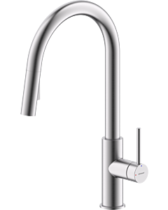 Bravat Toronto kitchen faucet 3544328 with pull-out spray head, stainless steel