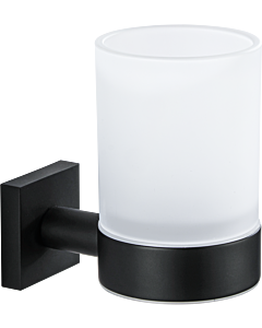 Bravat Quaruna glass holder 753299 matte black, for gluing or screwing