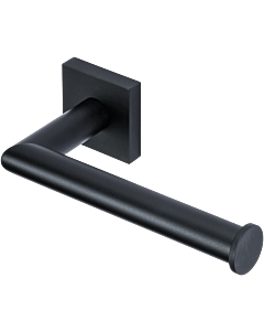 Bravat Quaruna toilet paper holder 754099 without lid, square, matte black, for gluing or screwing