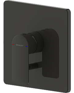 Bravat Milano Fertigset Wannenfüll- u. Brausearmatur 3564059 Unterputz, Einhebelmischer, schwarz matt
