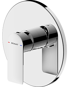 Ensemble complet Bravat Milano pour robinetterie de douche 3564062, mitigeur encastré monocommande, chromé