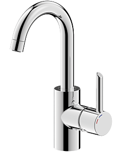 Bravat Palma basin mixer tap 3554002 with high spout, swivel spout, with waste fitting, chrome
