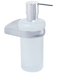 Bravat Metasoft Flüssigseifenspender 816010 Glas satiniert, chrom