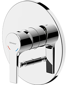 Bravat Chicago pre-assembled bath and shower mixer set 3555052, concealed, single-lever mixer, chrome