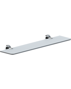 Console de rangement Bravat Varuna 763710, verre, chrome, fixation par adhésif/vis