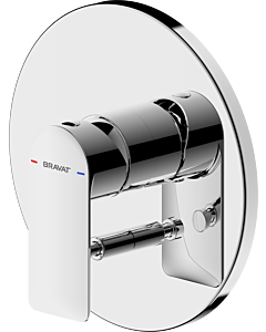 Bravat Milano complete set for bath filler and shower mixer 3564052 concealed, single-lever mixer, chrome