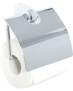 Bravat Metasoft toilet paper holder 818210 with lid, chrome