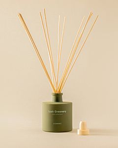 Cosmic Essentials Mikado room fragrance WJC292A0110418 with sticks, 60 x 60 x 70 mm, olive