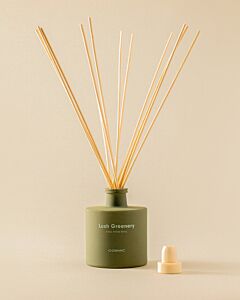 Cosmic Essentials Mikado room fragrance WJC292A0110418 with sticks, 60 x 60 x 70 mm, olive