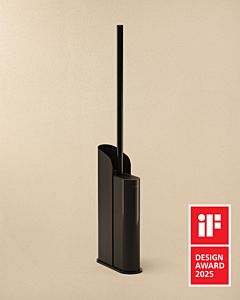 Cosmic Flat WC-Bürstengarnitur WJC512A0001036  Standmontage / Wandmontage, 38 x 112 x 387 mm, ultra flach, Schwarz matt