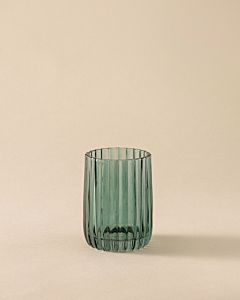 Cosmic Lido Stand Toothbrush Holder WJC213A0051420 75 x 75 x 100 mm, Glass, Smoke Green