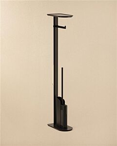 Cosmic Flat Stand- WC -set WJC512A0097036 with paper holder, 100 x 193 x 760 mm, matt black