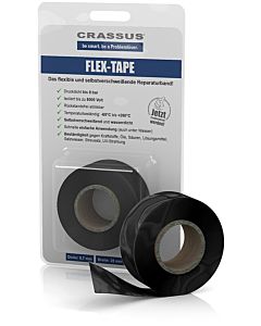 Crassus Flex-Tape CRA70605 25mmx3,5mx0,7mm, selbstverschweißend, schwarz