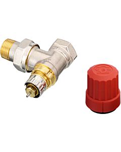 Danfoss Ra-n Ventilgehäuse 013G0033 15, R 1/2, Eck, matt vernickelt