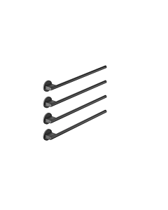 Dornbracht Handtuchwärmer, 4-fach 83314979-33 SERIENSPEZIFISCH Wandmontage, Schwarz matt