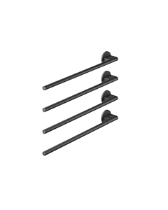 Dornbracht Handtuchwärmer, 4-fach 83304979-33 SERIENSPEZIFISCH, Wandmontage, Schwarz matt