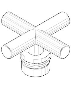Dornbracht handle complete TARA.-892 04208901000-08 platinum