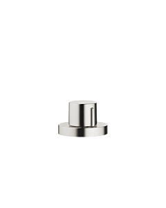 Dornbracht eccentric actuation 10710970-06 rotary knob with round rose, matt platinum