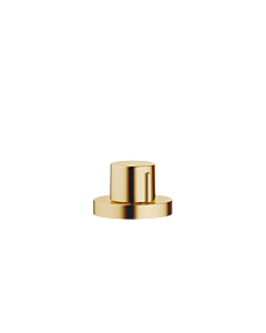 Dornbracht eccentric actuator 10710970-28 rotary knob with round rosette, brushed brass