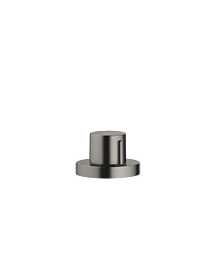 Dornbracht eccentric actuation 10710970-99 rotary knob with round rosette, matt dark platinum