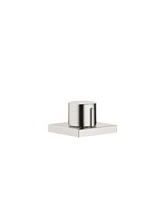 Dornbracht eccentric actuator 10711970-06 with rotary knob, square rosette, matt platinum