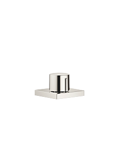 Dornbracht eccentric actuator 10711970-08 with rotary knob, square rosette, platinum