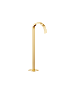 Dornbracht Mem bathtub spout 13672780-28 free-standing assembly, without conversion, brushed brass