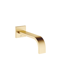 Dornbracht Mem basin spout 13800782-28 wall mounting, without waste set, brushed brass