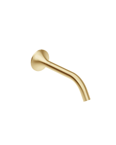 Dornbracht Vaia Wand-Auslauf 13800809-28 für Waschtisch, Touchfree, ohne Ablaufgarnitur, messing gebürstet