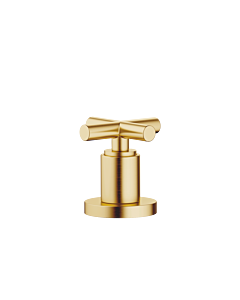 Dornbracht Tara . Vanne latérale 20000892-28 fermeture à droite, froid ou chaud, laiton brossé